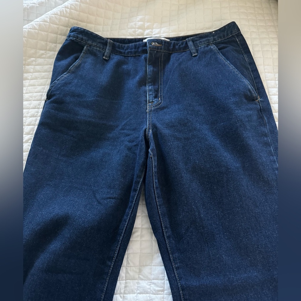 Jeans - Sam Edelman Bay flare trouser jeans, dark wash size 32.  Exc condition.